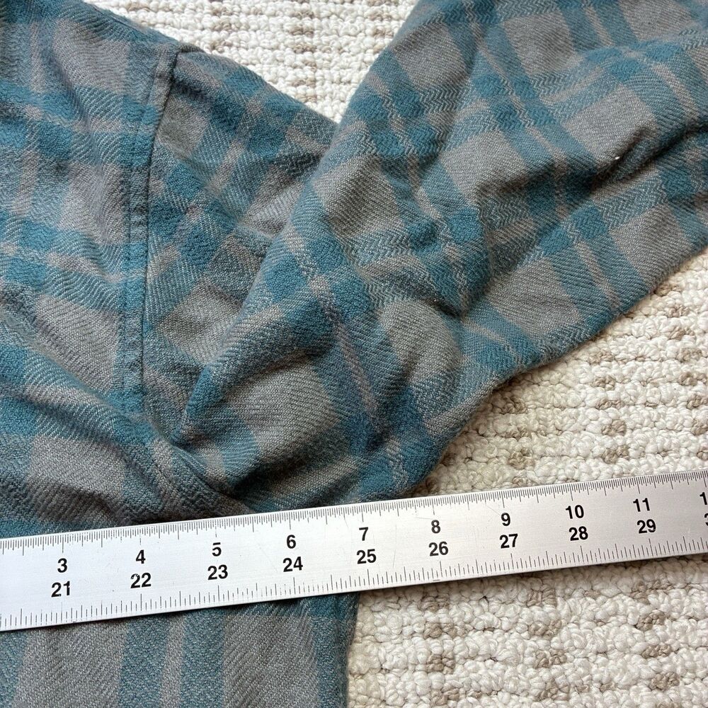 Howler Brothers Harkers Long-Sleeve Flannel Shirt Blue Gray Plaid Size XL - Picture 4 of 7